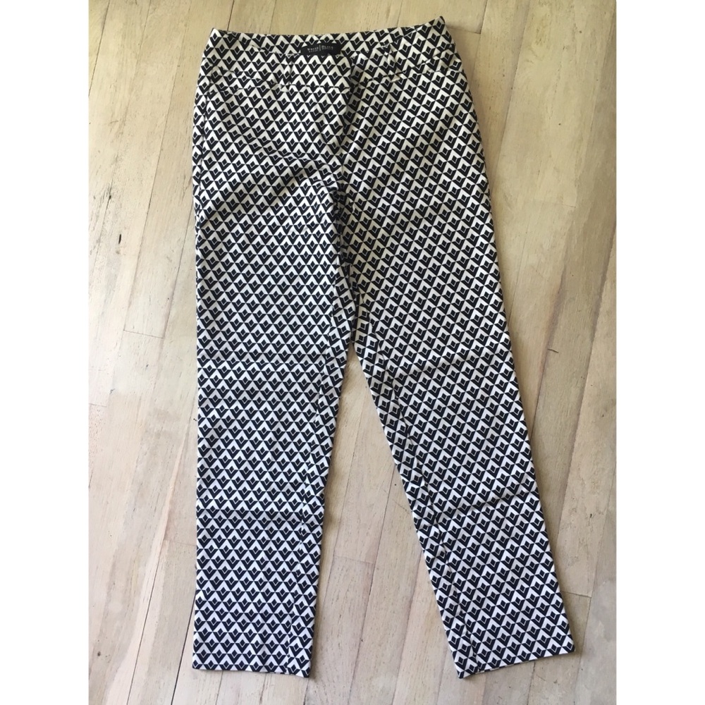 White House Black Market Slim Ankle Crop Pant Sz 0